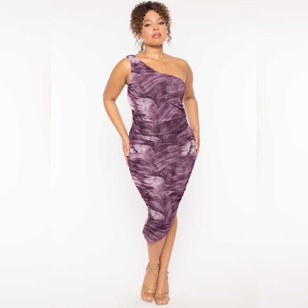 NEW NWOT CurvySense Plus Size Cecilia Bodycon Dress Lavender Size 4XL